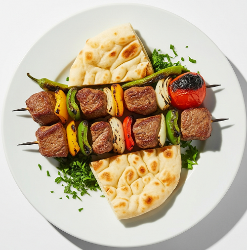 Lamb Kebab With Naan 