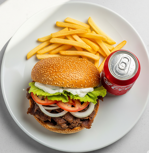 Qtr Lb Doner Burger Meal 